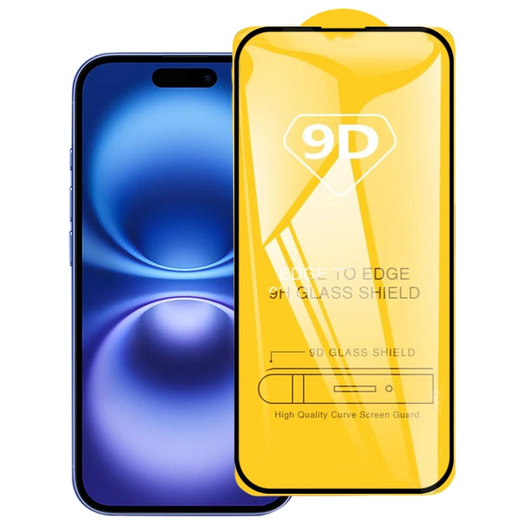 Pellicola vetro temperato 9D per iPhone 16 Pro Max