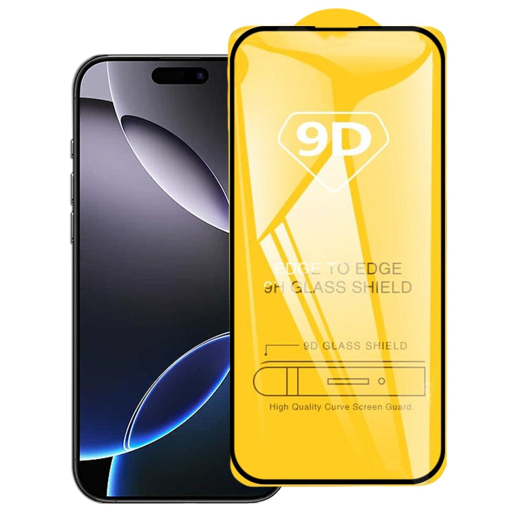 Pellicola vetro temperato 9D per iPhone 16 Pro Max