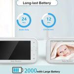 Telecamera baby monitor wireless con visione notturna 4,5 pollici