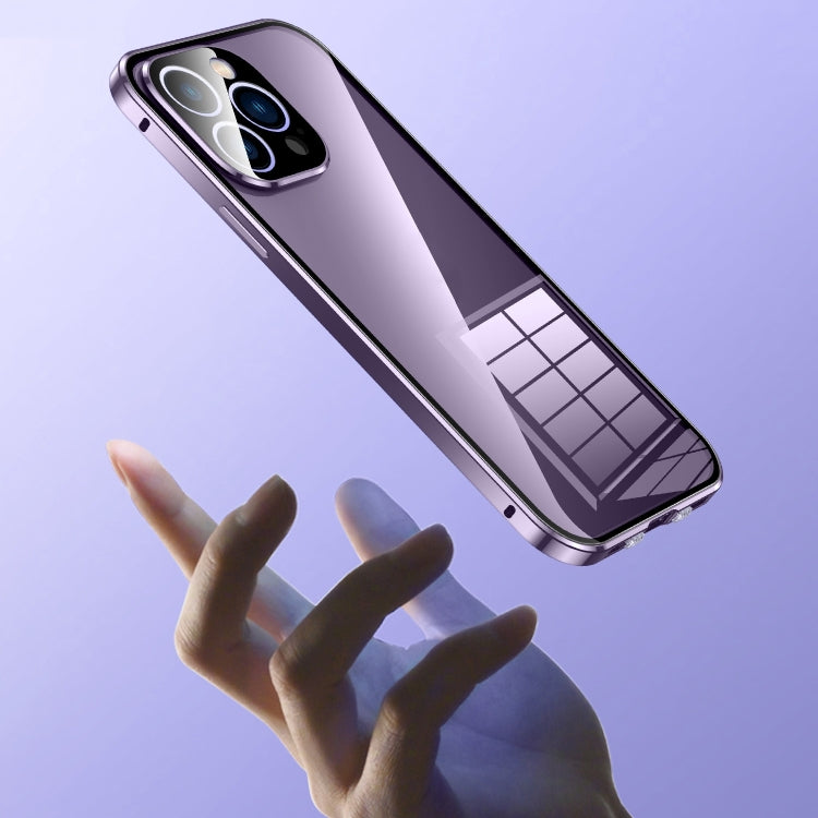 Custodia magnetica per telefono in vetro temperato HD con doppia fibbia, For iPhone 11 Pro Max, For iPhone 11, For iPhone 11 Pro