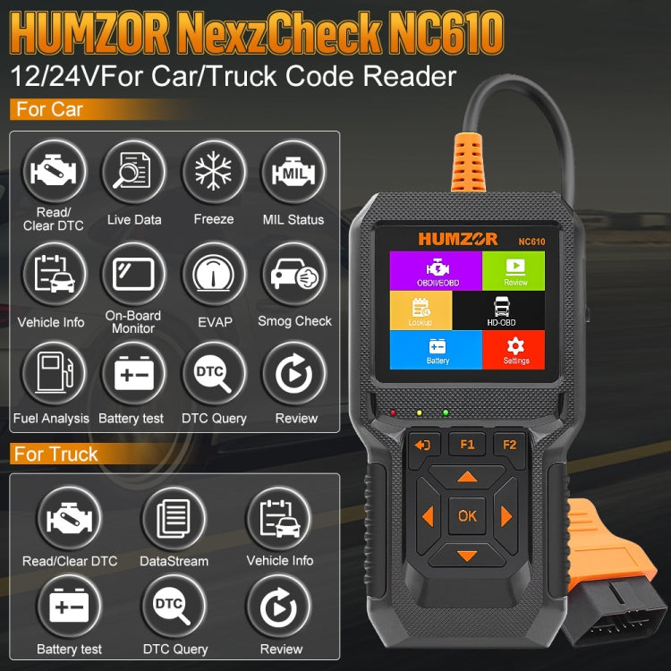 Strumento diagnostico OBD2 HUMZOR NexzCheck NC610