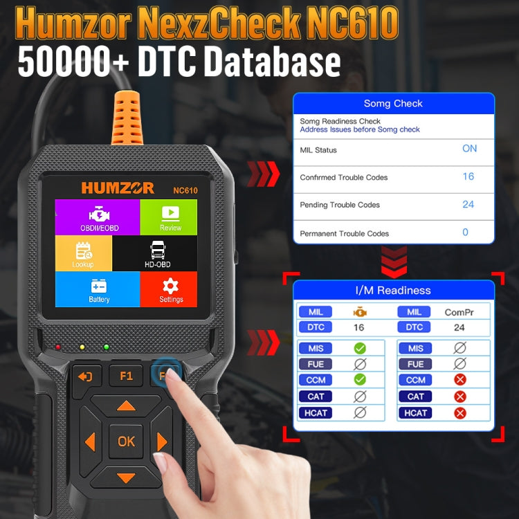 Strumento diagnostico OBD2 HUMZOR NexzCheck NC610