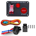 Pannello interruttori accensione auto 12V con pulsante avvio