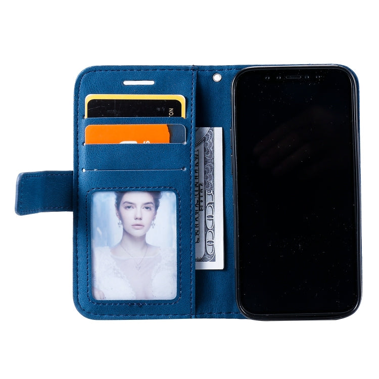 Custodia portafoglio in pelle per iPhone 15 Plus