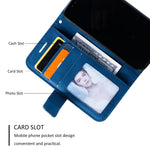 Custodia portafoglio in pelle per iPhone 15 Plus