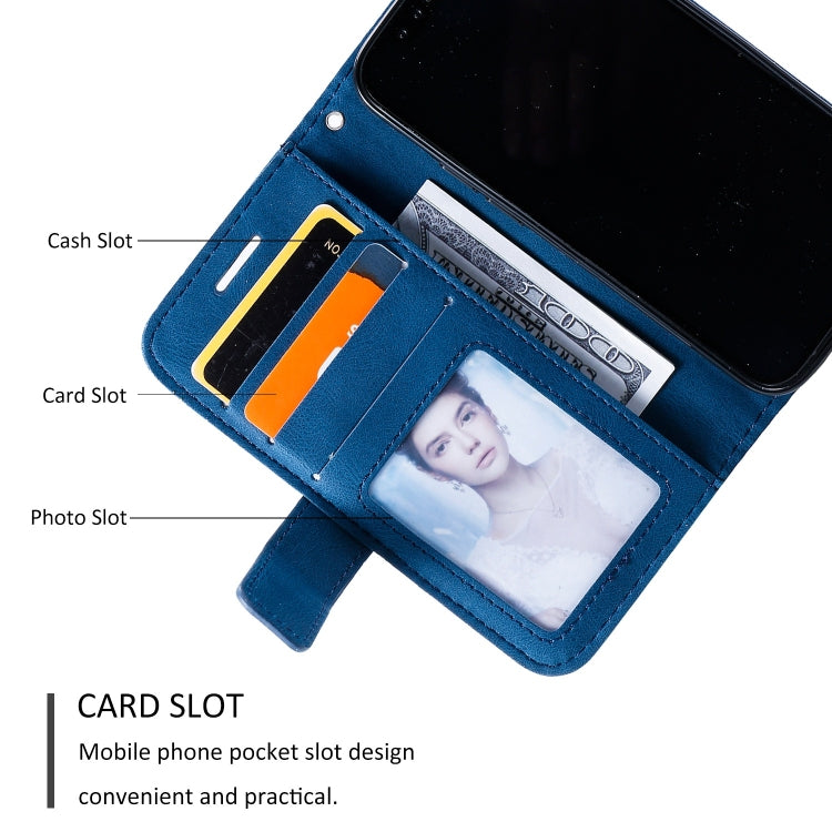 Custodia portafoglio in pelle per iPhone 15 Plus