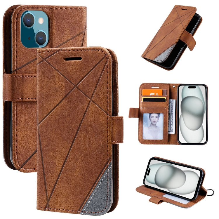 Custodia portafoglio in pelle per iPhone 15 Plus