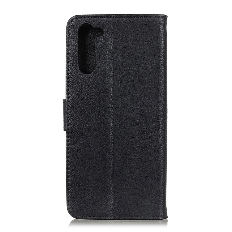 Custodia in pelle a conchiglia orizzontale con supporto per OnePlus Nord