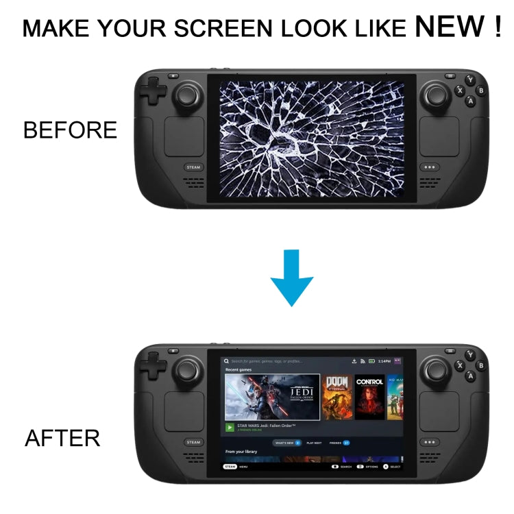 Schermo LCD con digitalizzatore touch per Steam Deck - immagine 6