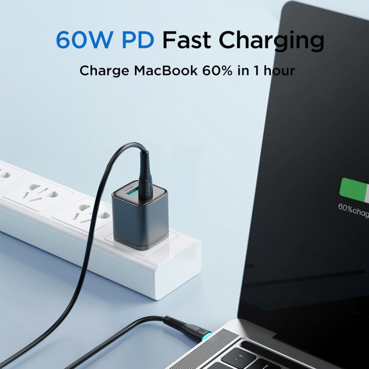 Cavo USB-C Type-C 60W ricarica rapida 1 metro nylon