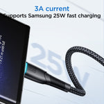 Cavo USB-C Type-C 60W ricarica rapida 1 metro nylon