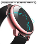 Custodia protettiva PC con vetro temperato per Galaxy Watch Activ