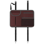 Borsa portaoggetti per schienale auto in pelle Napa 37x25 cm