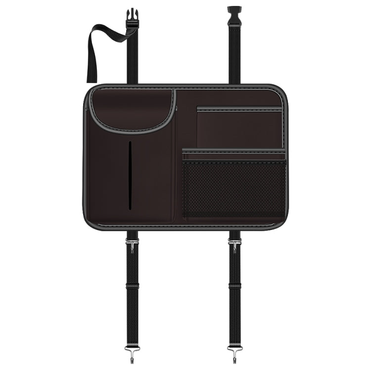 Borsa portaoggetti per schienale auto in pelle Napa 37x25 cm