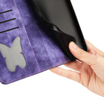 Custodia per cellulare in pelle con stampa a farfalla con gatto, For iPhone 14 Plus, For iPhone 14, For iPhone 14 Pro, For iPhone 14 Pro Max