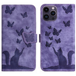 Custodia per cellulare in pelle con stampa a farfalla con gatto, For iPhone 14 Plus, For iPhone 14, For iPhone 14 Pro, For iPhone 14 Pro Max