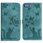 Custodia per cellulare in pelle con stampa a farfalla con gatto, For iPhone XR, For iPhone XS Max, For iPhone 8 Plus / 7 Plus