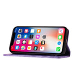 Custodia per cellulare in pelle con stampa a farfalla con gatto, For iPhone XR, For iPhone XS Max, For iPhone 8 Plus / 7 Plus