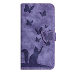 Custodia per cellulare in pelle con stampa a farfalla con gatto, For iPhone 17 Pro Max, For iPhone 17 Pro, For iPhone 17, For iPhone Air