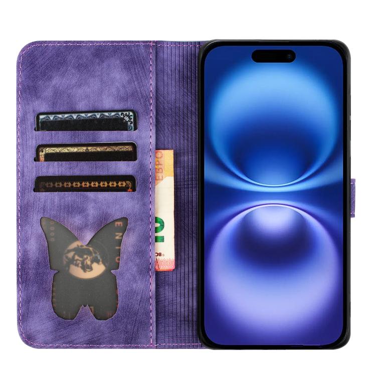 Custodia per cellulare in pelle con stampa a farfalla con gatto, For iPhone 17 Pro Max, For iPhone 17 Pro, For iPhone 17, For iPhone Air