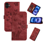 Custodia per cellulare in pelle con stampa a farfalla con gatto, For iPhone 17 Pro Max, For iPhone 17 Pro, For iPhone 17, For iPhone Air