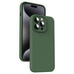 Custodia per telefono antiurto in silicone liquido in microfibra, For iPhone 16 Pro, For iPhone 16 Plus, For iPhone 16, For iPhone 15 Pro Max