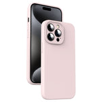 Custodia per telefono antiurto in silicone liquido in microfibra, For iPhone 16 Pro, For iPhone 16 Plus, For iPhone 16, For iPhone 15 Pro Max