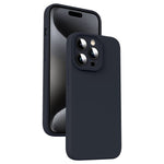 Custodia per telefono antiurto in silicone liquido in microfibra, For iPhone 15 Pro, For iPhone 15 Plus, For iPhone 15, For iPhone 14 Plus