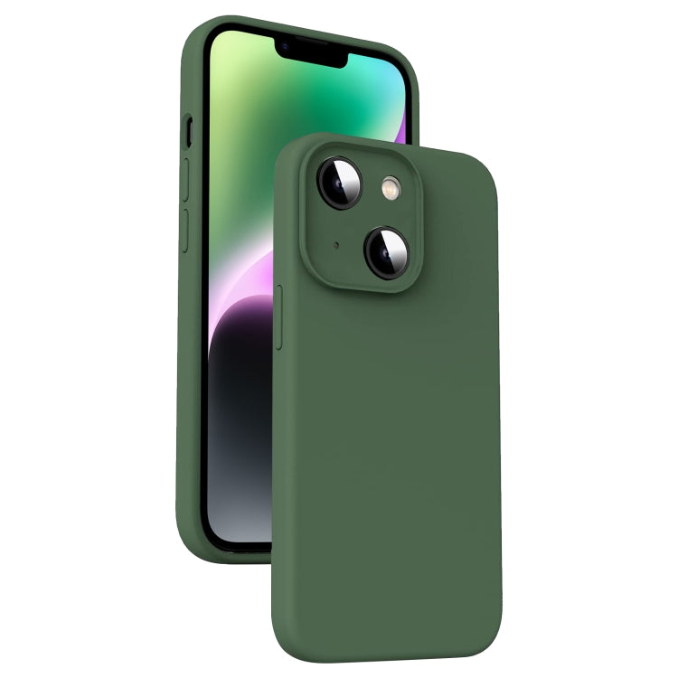 Custodia per telefono antiurto in silicone liquido in microfibra, For iPhone 15 Pro, For iPhone 15 Plus, For iPhone 15, For iPhone 14 Plus