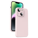 Custodia per telefono antiurto in silicone liquido in microfibra, For iPhone 15 Pro, For iPhone 15 Plus, For iPhone 15, For iPhone 14 Plus