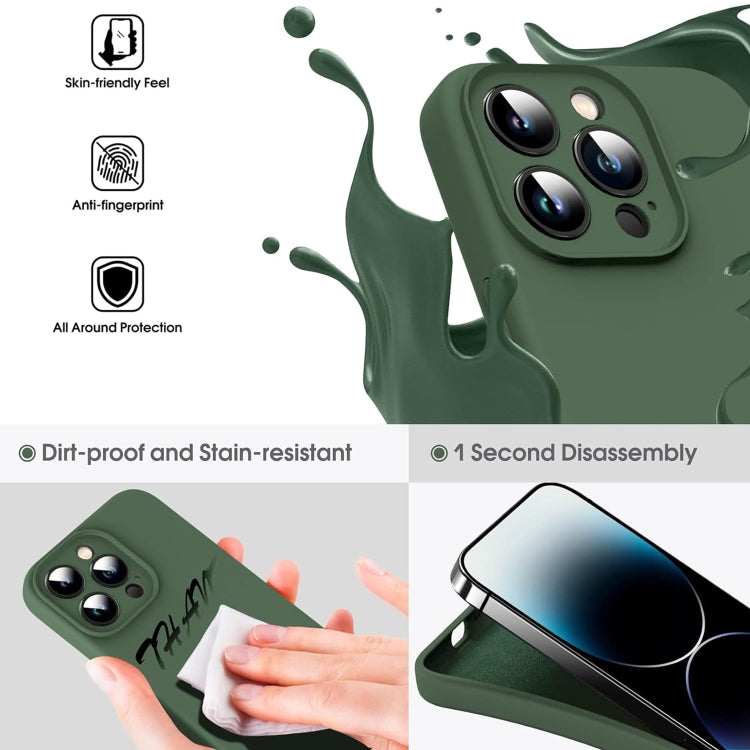 Custodia per telefono antiurto in silicone liquido in microfibra, For iPhone 13 Pro, For iPhone 13, For iPhone 12, For iPhone 12 Pro Max
