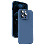 Custodia per telefono antiurto in silicone liquido in microfibra, For iPhone 13 Pro, For iPhone 13, For iPhone 12, For iPhone 12 Pro Max