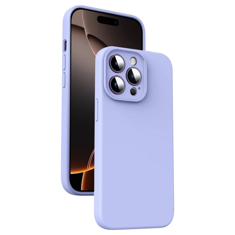 Custodia per telefono antiurto in silicone liquido in microfibra, For iPhone 16 Pro, For iPhone 16 Plus, For iPhone 16, For iPhone 15 Pro Max
