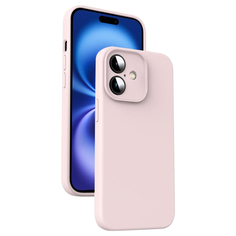 Custodia per telefono antiurto in silicone liquido in microfibra, For iPhone 16 Pro, For iPhone 16 Plus, For iPhone 16, For iPhone 15 Pro Max