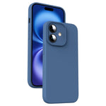 Custodia per telefono antiurto in silicone liquido in microfibra, For iPhone 16 Pro, For iPhone 16 Plus, For iPhone 16, For iPhone 15 Pro Max