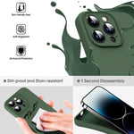 Custodia per telefono antiurto in silicone liquido in microfibra, For iPhone 17 Pro Max, For iPhone 17 Pro, For iPhone 17, For iPhone 16 Pro Max