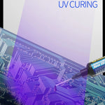 Ventola 3 in 1 per riparazione schede madri con lampada UV - immagine 2