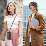 Custodia portafoglio in pelle con cerniera per iPhone 17 Pro Max
