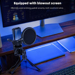 Microfono da tavolo Yanmai X1R con luce RGB USB