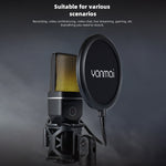 Microfono da tavolo wireless Yanmai SF-777W con luce RGB