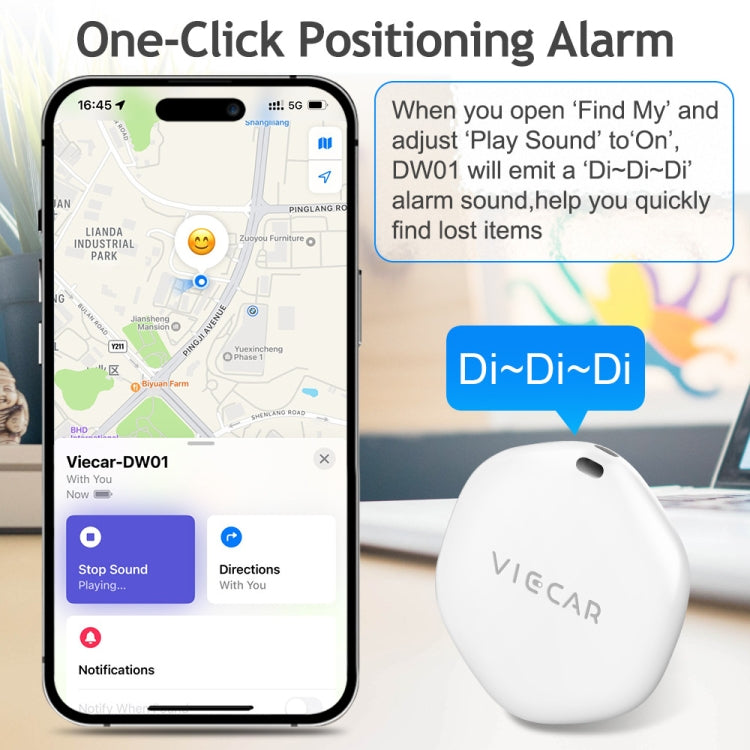 Localizzatore wireless anti-smarrimento chiavi auto compatibile A