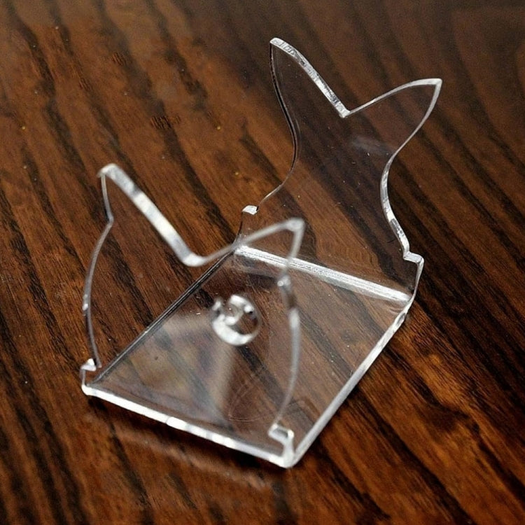Set 4 espositori acrilici per esche da pesca 12.5x8.5cm