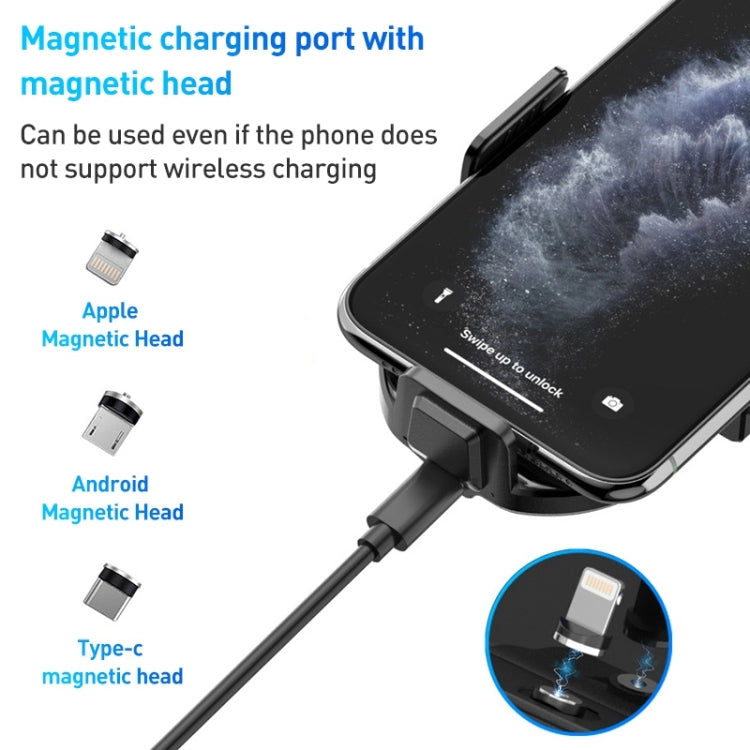 Supporto auto con ricarica wireless a induzione A7s