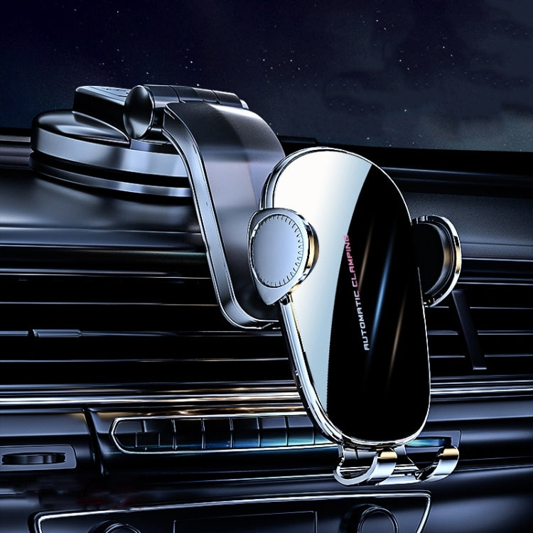 Supporto auto con ricarica wireless e bloccaggio meccanico