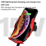 Supporto auto wireless con ricarica rapida per smartphone