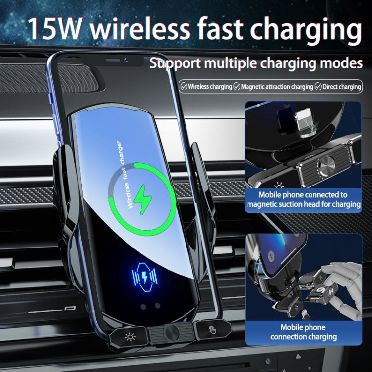 Supporto auto wireless a induzione Q88 per smartphone 4-6,5"