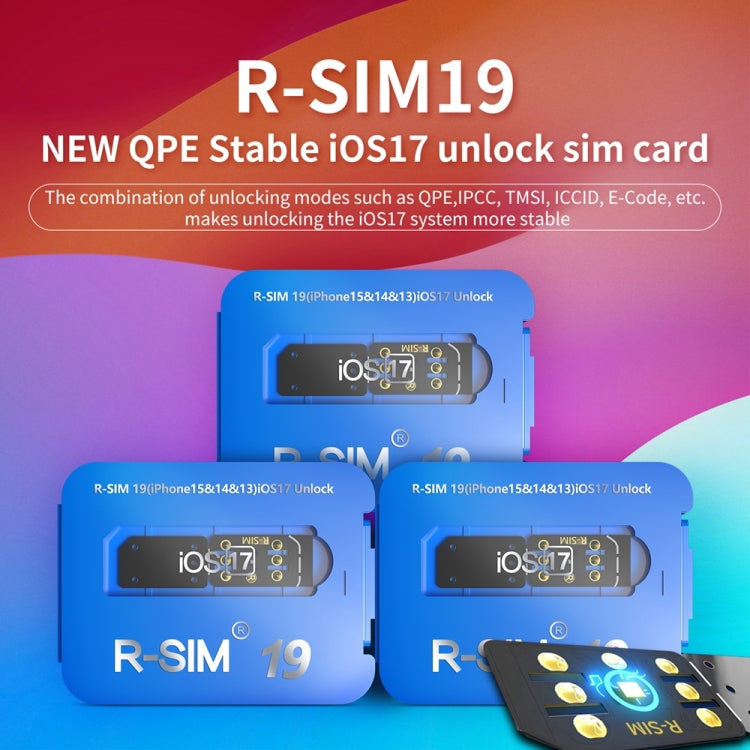 R-SIM 19 scheda sblocco universale 5G per iOS17
