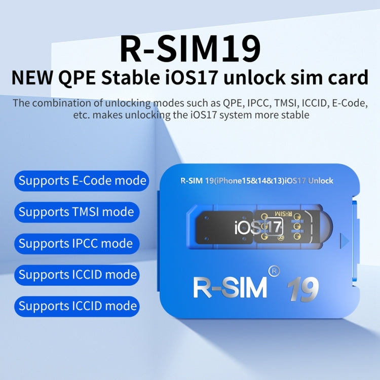 R-SIM 19 scheda sblocco universale 5G per iOS17
