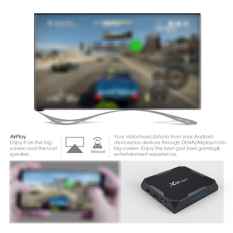 X96 Max+ 4K Smart TV Box Android 9.0 2GB RAM 16GB ROM