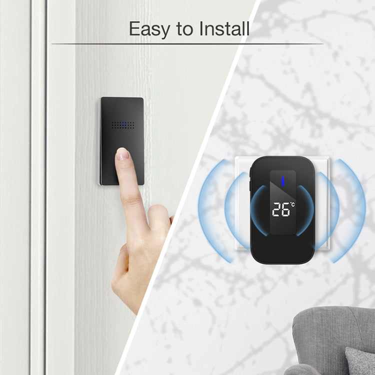 Cercapersone wireless con display digitale temperatura e volume